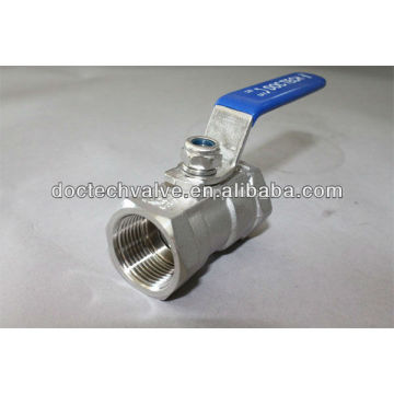 1-PC Stainless Steel Ball Valve With Reduce Port 1000 WOG Investment Casting